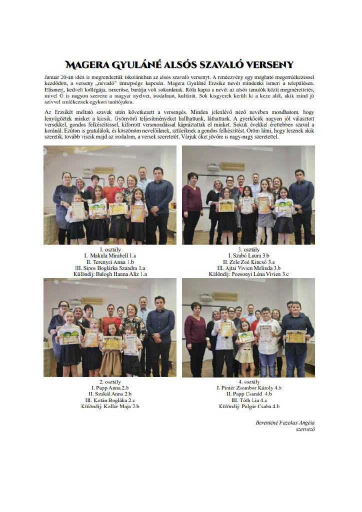 Alsós szavalóverseny