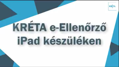 KRÉTA e-Ellenőrző iPad készüléken